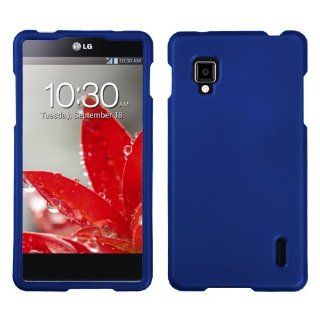 Asmyna LGLS970HPCSO203NP Titanium Premium Durable Rubberized Protective Case for LG Optimus G CDMA LS970   1 Pack   Retail Packaging   Dark Blue Cell Phones & Accessories