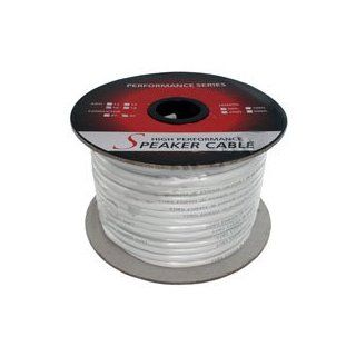 50ft White In Wall Speaker Wire Cable CM Rated 14AWG 2 Wire Round: Industrial & Scientific
