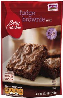 Betty Crocker Fudge Brownie Mix, 10.25 Ounce Pouches (Pack of 18) : Grocery & Gourmet Food