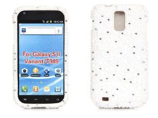 iSee Case 3D Pearl Bling Rhinestone Crystal Full Cover Case for Samsung Galaxy S2 S 2 II T Mobile HERCULES SGH T989 (White Pearl): Cell Phones & Accessories