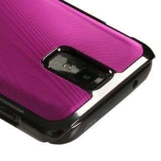 MYBAT SAMT989HPCBKCO101NP Premium Metallic Cosmo Case for Samsung Galaxy S II/T989   1 Pack   Retail Packaging   Hot Pink: Cell Phones & Accessories
