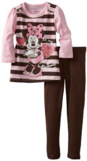 Disney Girls 2 6X Toddler 2 Piece Minnie Mouse Oh My Legging Set: Pants Clothing Sets: Clothing