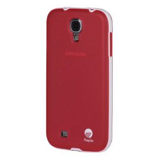 Amplim Samsung Galaxy S4 Slim Matte TPU Case + High Quality Polycarbonate Bumper Frame   Amplim Mist [TM] (AT&T, Verizon, Sprint, T Mobile)   Retail Packaging Aug 2013 New Model (Translucent Red): Cell Phones & Accessories