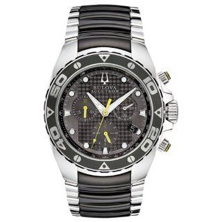 Accutron Curacao Black Dial Chronograph Two tone Steel Mens Watch 65B138 at  Men's Watch store.