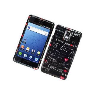 Samsung Infuse 4G i997 SGH I997 Black Love Letter Glossy Cover Case: Cell Phones & Accessories