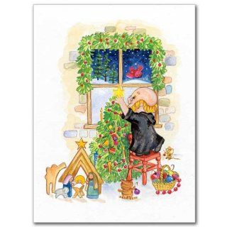 Brother Christopher Comical Christmas Religious Greeting Holy Card Decorating Tree 20 Cards, 21 Envelopes: Electronics