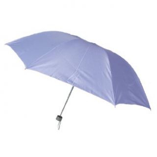 Water Resistant Canopy 7 Ribs Telescoping Shaft Umbrella Light Purple Clothing