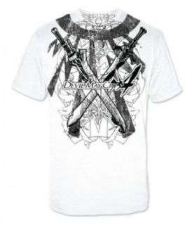 Devil May Cry 4: Swords White T Shirt, Adult X Large: Clothing