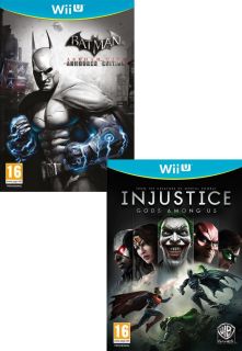 Injustice Gods Among Us includes Batman Arkham City (Game of the Year Edition)      Wii U