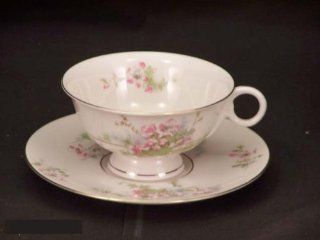 Theodore Haviland Ny Apple Blossom Cups & Saucers: Kitchen & Dining