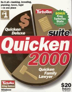 Quicken Suite 2000 (includes Quicken Deluxe 2000, Quicken Family Lawyer 2000, Quicken TurboTax Deluxe: Software