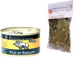 french wild boar pat QUATREFAGES   1 x 4, 59 oz each box + 1 x bag of bouquet garni Thodore Bardin Cuinet pat de sanglier : Gourmet Gift Items : Grocery & Gourmet Food