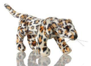 World of Miniature Bears 3.5"x2" Plush Leopard #5781L Collectible Miniature Panther Made by Hand: Toys & Games