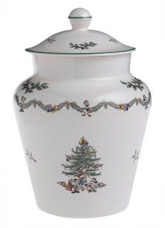 Spode Disney Christmas Tree Cookie Jar and Cover: Kitchen & Dining