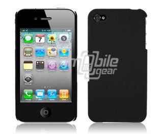 VMG For Apple iPhone 4/4S Cell Phone Hard Case Cover   Black Ultra Thin Premium Hard 1 Pc Plastic Snap On Clip On Case Cover [by VanMobileGear]: Cell Phones & Accessories