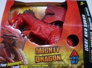 Mighty Dragon Light and Sound Battery Operated Dragon: Toys & Games