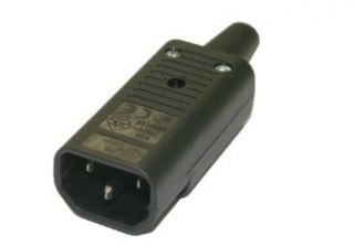 Interpower 83011060 IEC 60320 Sheet E Rewireable Plug, IEC 60320 Sheet E Socket Type, Black, 10A/15A Rating, 250VAC Rating: Industrial & Scientific