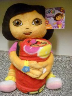 Dora the Explorer 12" Pillow Buddy and Throw Blanket Set: Toys & Games