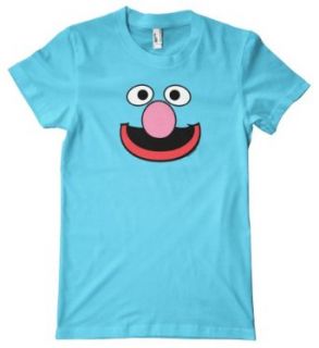 Sesame Street Series   Grover Face American Apparel T Shirt: Clothing