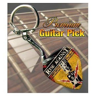 Printed Picks Company Rise Against Siren Song Guitar Pick Keyring: Musical Instruments