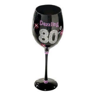 80 Dazzling Wine Glass Black : Everything Else