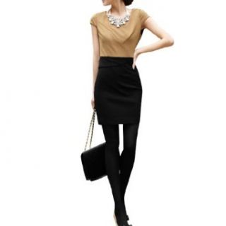 Women Cap Sleeve Elegant Cotton Blends Polyester Above Knee Dress at  Womens Clothing store