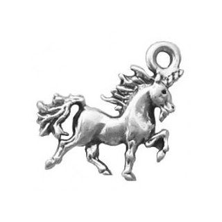 Unicorn Charm .925 Sterling Silver Perfect for Custom Bracelets, Anklets, Necklaces, Pendants, Earrings, and Rings. Also see matching earrings ASIN: B008GMYEVU: Clothing