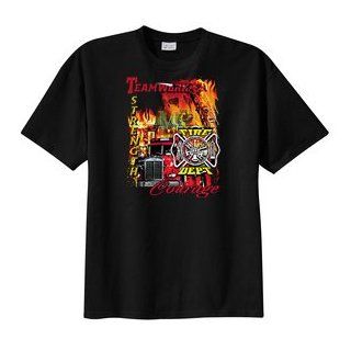 Teamwork/Fire Dept USA T shirt Tee Shirt: Clothing