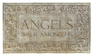Grasslands Road Angels Walk Among Us Plaque, 14 Inch, Set of 2 (Discontinued by Manufacturer) : Outdoor Plaques : Patio, Lawn & Garden