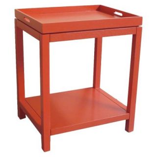 Accent Table: Threshold Tray Top Table   Orange