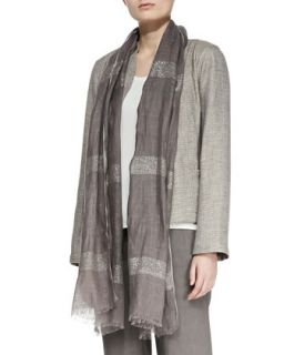Shimmery Striped Scarf   Eileen Fisher