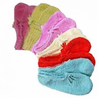 6 pr NWT Ladies Cozy Womens Slipper Socks Assorted 9 11 at  Womens Clothing store: