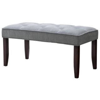 Bench: Roma Tufted End of Bed Bench   Slate