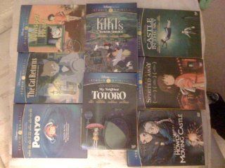 The Cat Returns,Ponyo,My Neighbor Totoro,Kiki's Delivery Service,Howl's Moving Castle,Spirited Away,Castle In The Sky,Whisper Of The Heart,8 Dvd's: Movies & TV