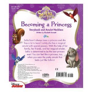 Disney Sofia the First Becoming a Princess: Storybook and Amulet Necklace (Storybook with Jewelry): Elizabeth Bennett: 9780794428730:  Kids' Books