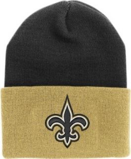 NFL End Zone Cuffed Knit Hat   K010Z, New Orleans Saints, One Size Fits All : Clothing