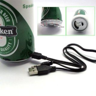 Heineken Can Mini Audio MP3 /FM Radio Player/Speaker/Voice Box TF/Micro SD Card : MP3 Players & Accessories