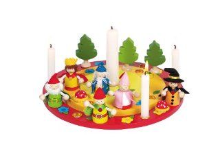 European Style Birthday Wreath with Figures Decoration Set (candles not included): Toys & Games