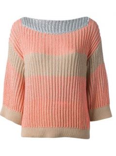 Pinko Colour Block Knitted Sweater   D'aniello