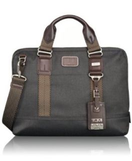Tumi Alpha Bravo Earle Compact Brief, Anthracite, One Size: Clothing