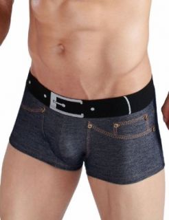 XUBA Mens Low Rise Sexy Underwear Trunk Boxer Brief Denim Navy 1218 at  Mens Clothing store: Men S Sexy Underwear