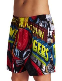 Briefly Stated Men's Extreme Comics Ranger Knit Boxer, Multi, Small: Clothing