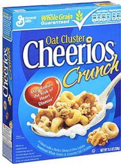 General Mills Oat Cluster Cheerios Crunch Cereal   12 pack : Breakfast Cereals : Grocery & Gourmet Food