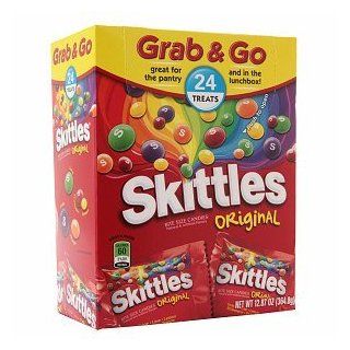 Grab & Go Skittles, 24 Ct (Pack of 2) : Gummy Candy : Grocery & Gourmet Food