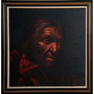 Art Portrait of a Native American Man  Oil  Jorge Braun Tarallo