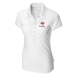 Cutter & Buck Tampa Bay Buccaneers 2014 New Logo Ladies Sweet Spot Pique Polo   White