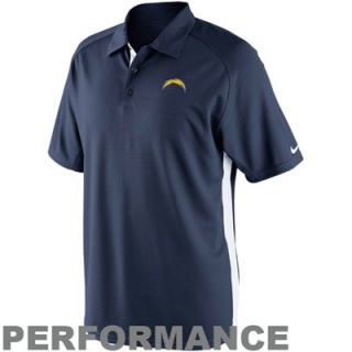 Nike San Diego Chargers Coaches II Sideline Performance Polo   Navy Blue