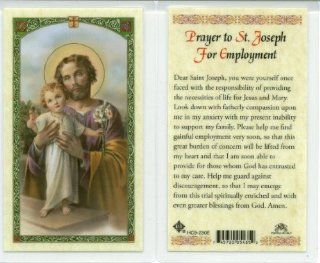 Prayer to Saint Joseph for Employment Chromo NB Holy Card from Italy : Other Products : Everything Else