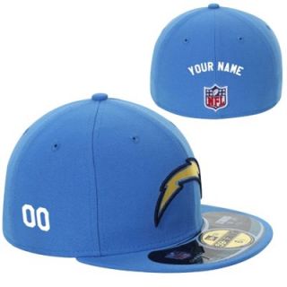 New Era San Diego Chargers Mens Customized On Field 59FIFTY Football Structured Fitted Hat
