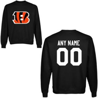 Cincinnati Bengals Mens Custom Any Name & Number Crewneck Sweatshirt